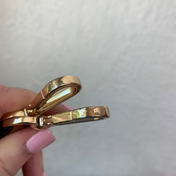 Michael Kors Maxine Medium Dome Satchel Pebbled Leather in Acorn - Picture 13 of 14